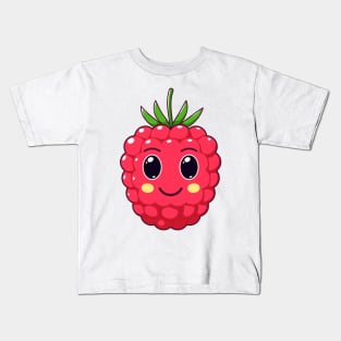 Cute Kawaii Raspberry Kids T-Shirt